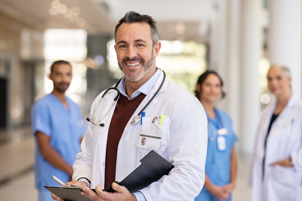 physician smiling